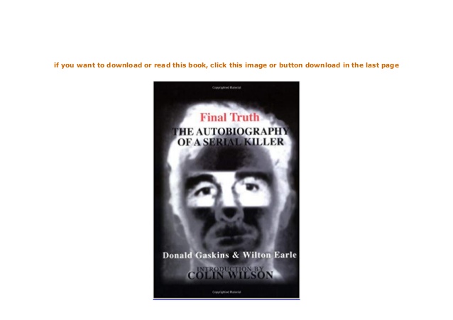 final truth the autobiography of a serial killer epub file